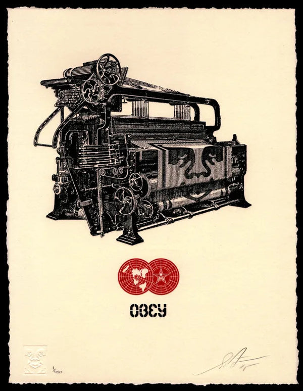 Obey Loom by Shepard Fairey — fine art print available at Rowang Gallery