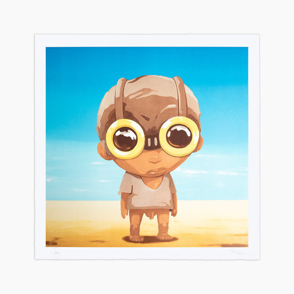 Little Big Head by Hebru Brantley — fine art print available at Rowang Gallery