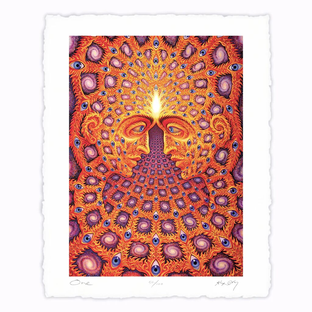 One by Alex Grey — fine art print available at Rowang Gallery