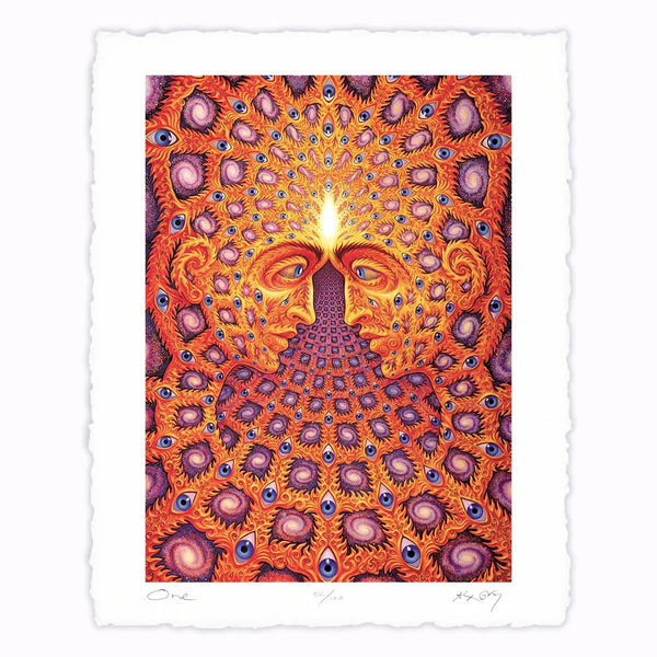 One by Alex Grey — fine art print available at Rowang Gallery
