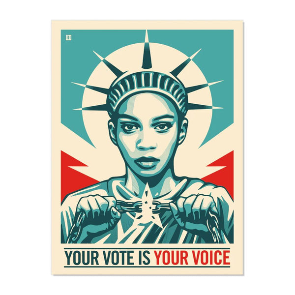 Your Vote Is Your Voice by Thomas Wimberly — fine art print available at Rowang Gallery