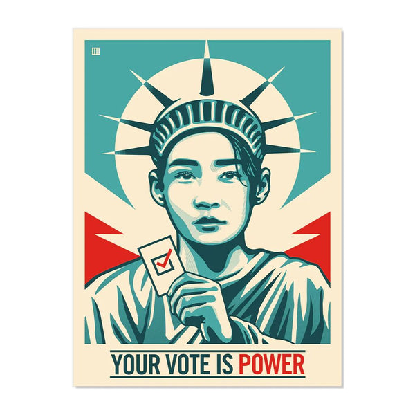 Your Vote Is Power by Thomas Wimberly — fine art print available at Rowang Gallery