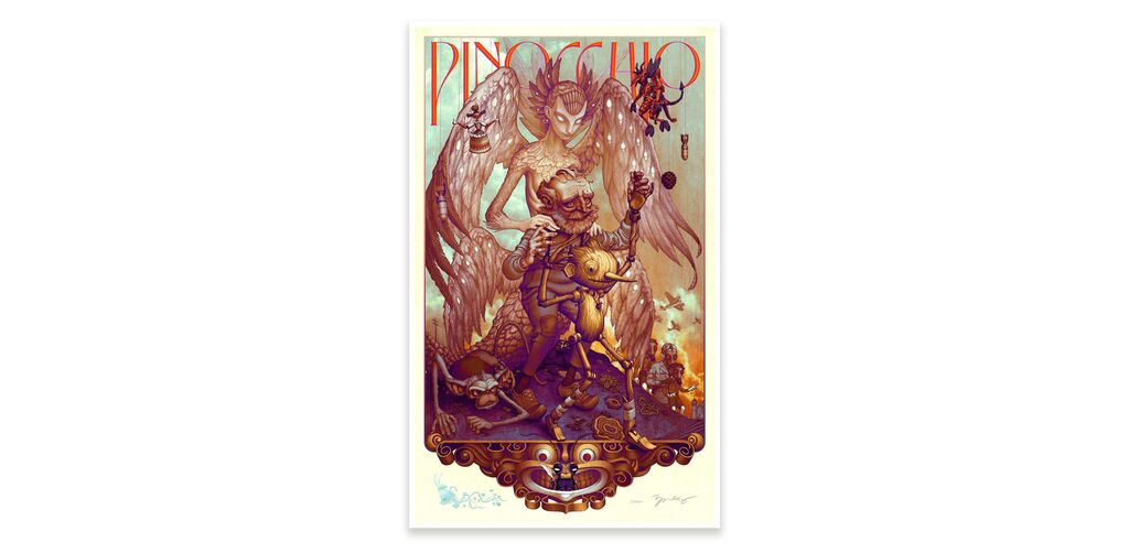 Pinocchio by James Jean — fine art print available at Rowang Gallery