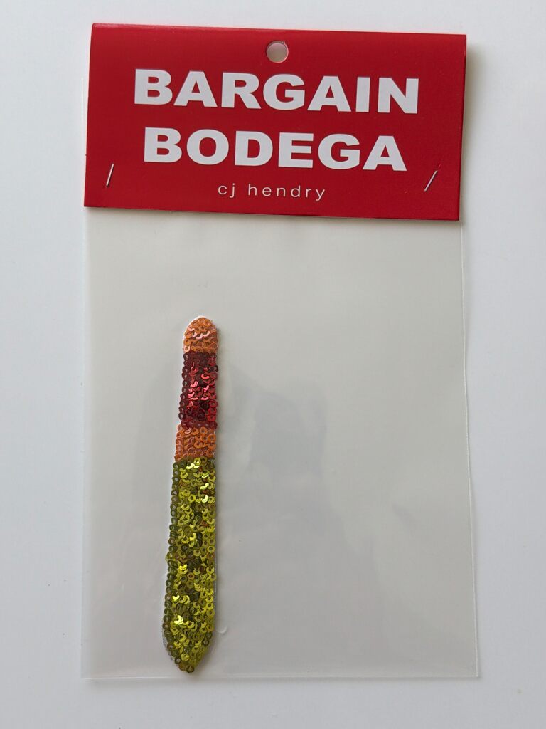 Bargain Bodega Sequin Patch - Joint by CJ Hendry — collectible available at Rowang Gallery