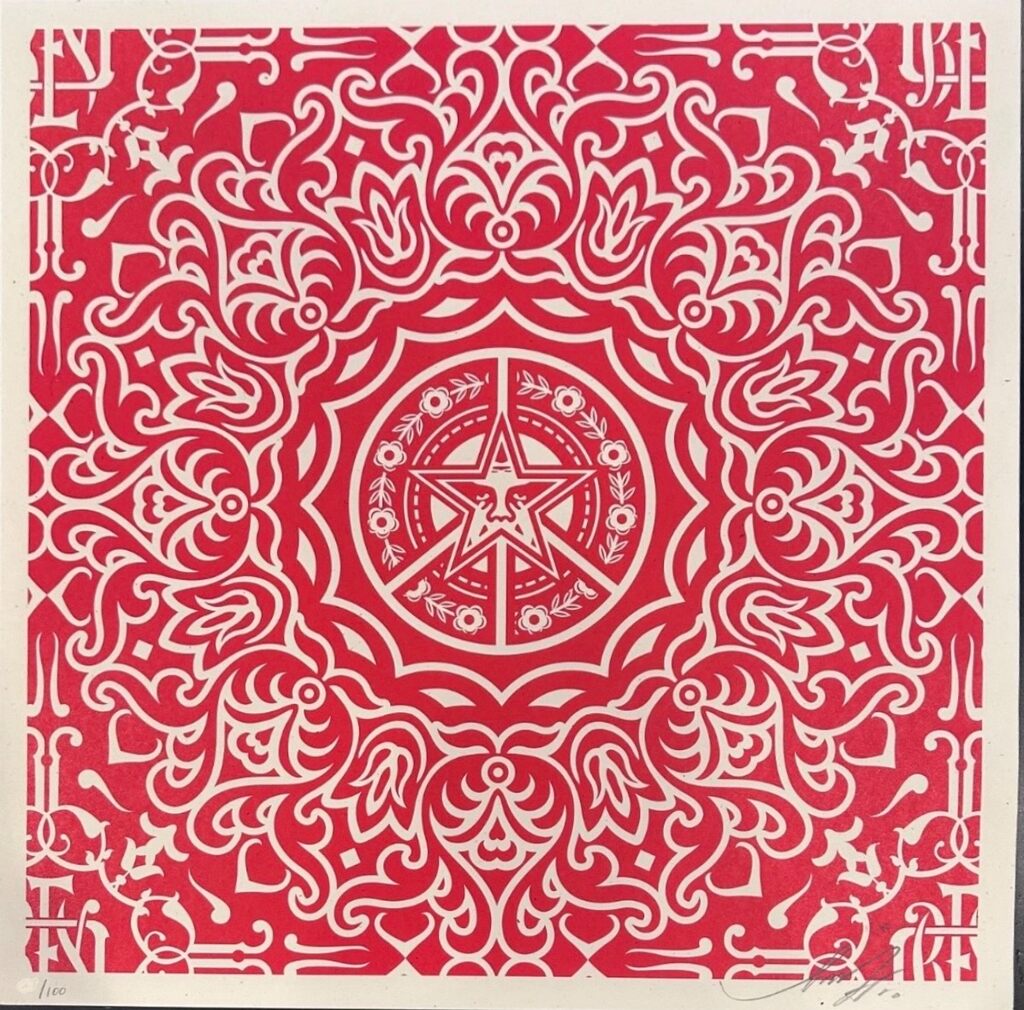 Ornate Pattern by Shepard Fairey — fine art print available at Rowang Gallery