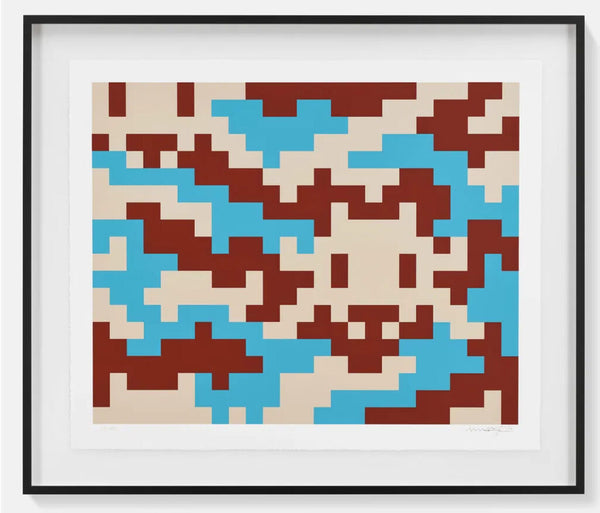Large Camo - L-3C-M1 by Invader — fine art print available at Rowang Gallery