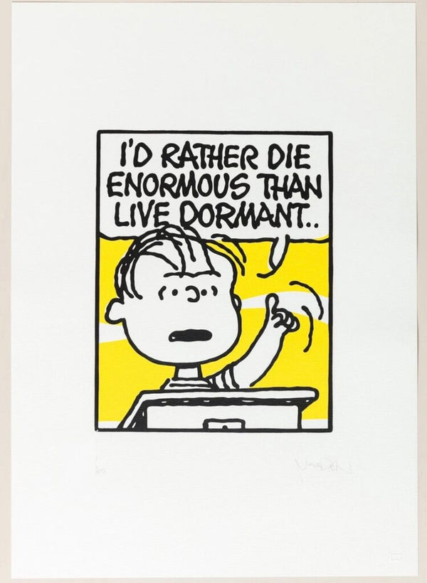 Die Enormous / Jay-Z / Yellow by Mark Drew — fine art print available at Rowang Gallery