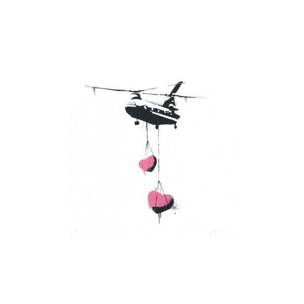 Chinook Hearts (Pink Variant) by Martin Whatson — fine art print available at Rowang Gallery