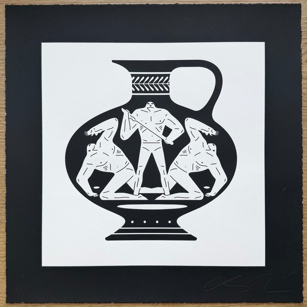 End Of Empire - Aryballos - Black by Cleon Peterson — fine art print available at Rowang Gallery
