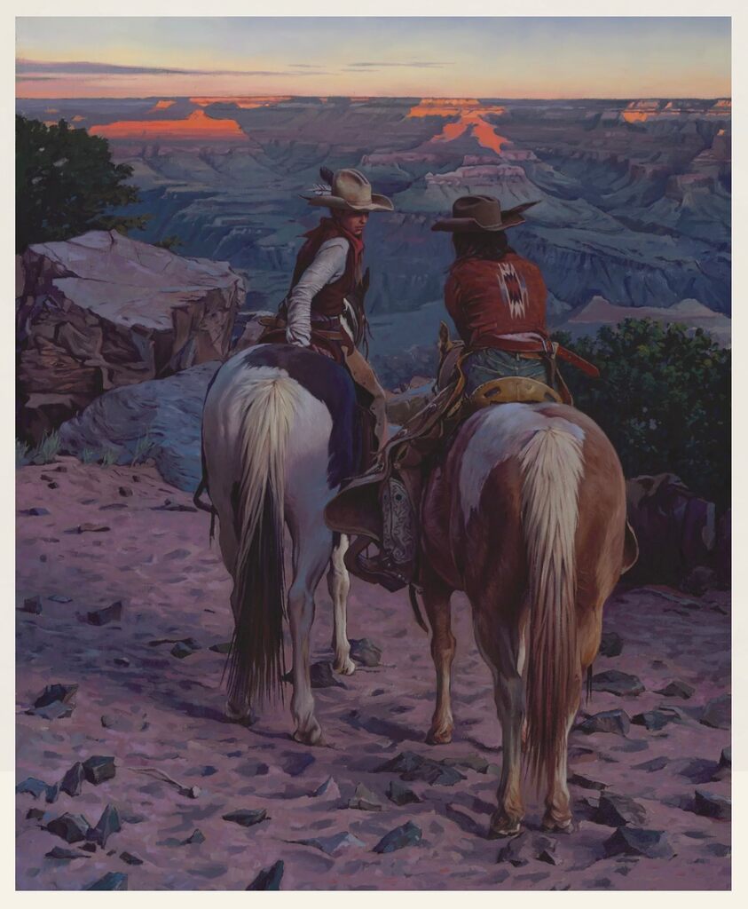 Secret Talk At Sunset by Mark Maggiori — fine art print available at Rowang Gallery