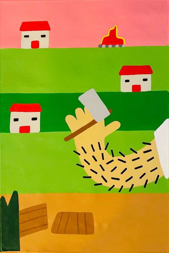 Morning Wood by Nadia Fediv — painting available at Rowang Gallery