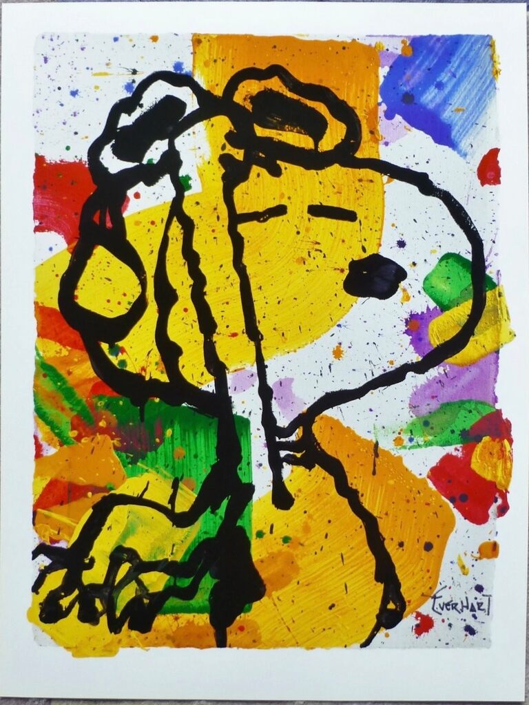 Salute Snoopy by Tom Everhart — fine art print available at Rowang Gallery