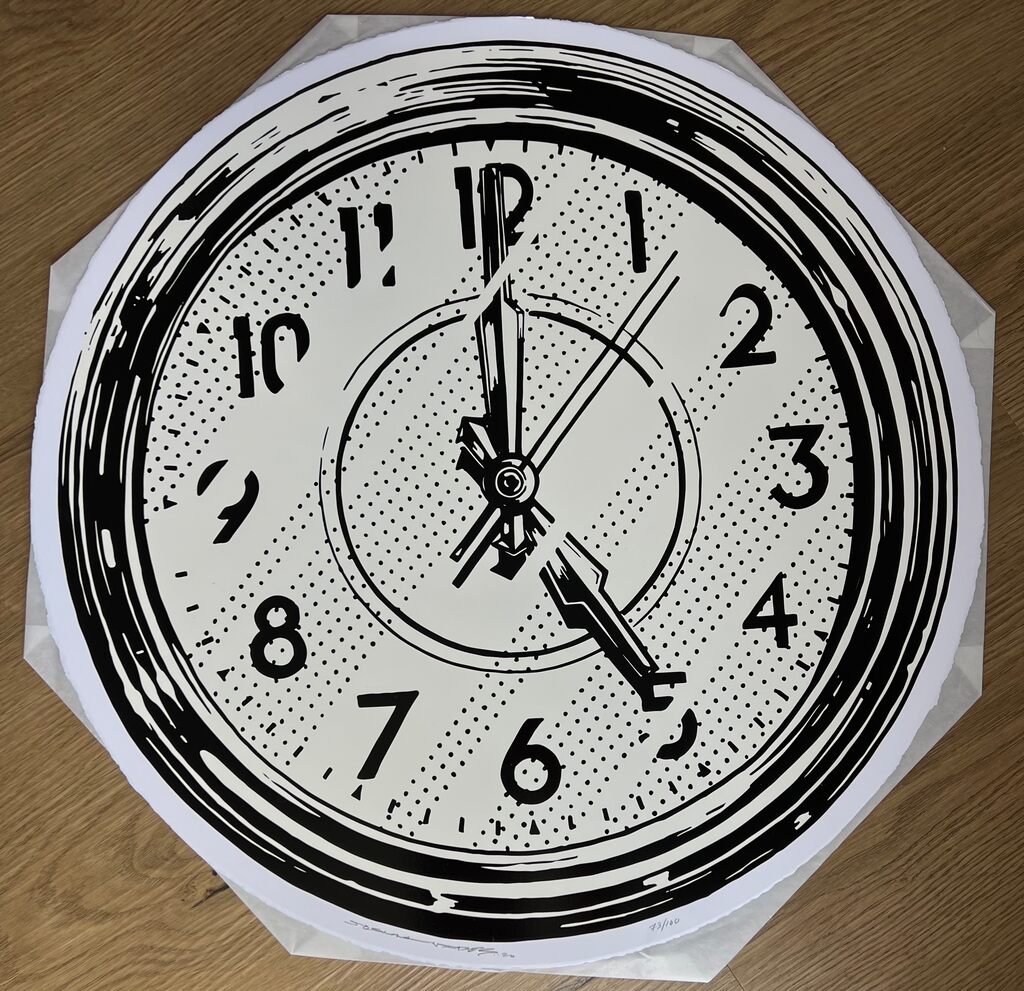 Somewhere (clock) by Joshua Vides — fine art print available at Rowang Gallery