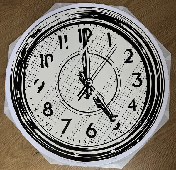 Somewhere (clock) by Joshua Vides — fine art print available at Rowang Gallery