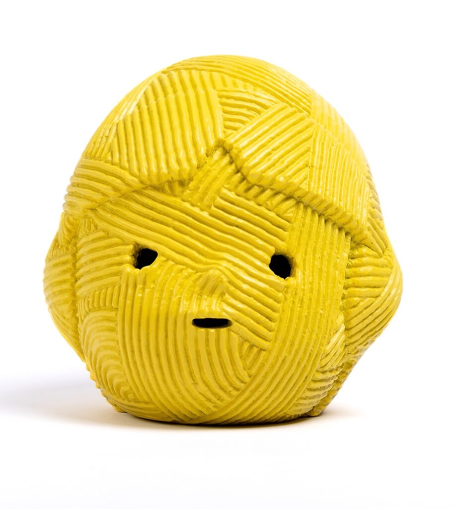 Hero Head by En Iwamura — sculpture available at Rowang Gallery