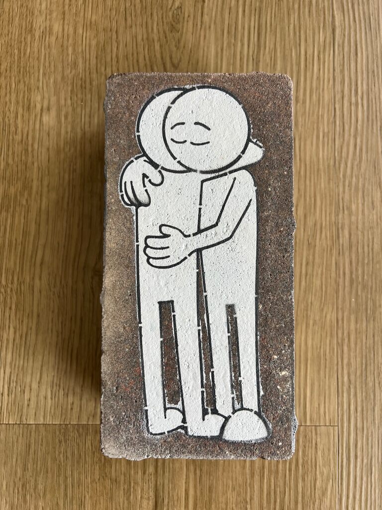 Wynwood Peace Brick by KAI — collectible available at Rowang Gallery