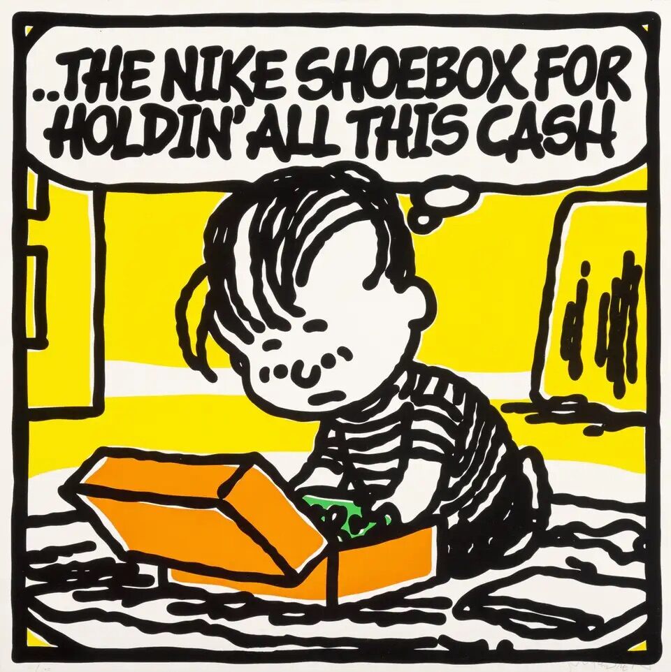 Cashbox - Jay-Z - The Nike Shoebox by Mark Drew — fine art print available at Rowang Gallery