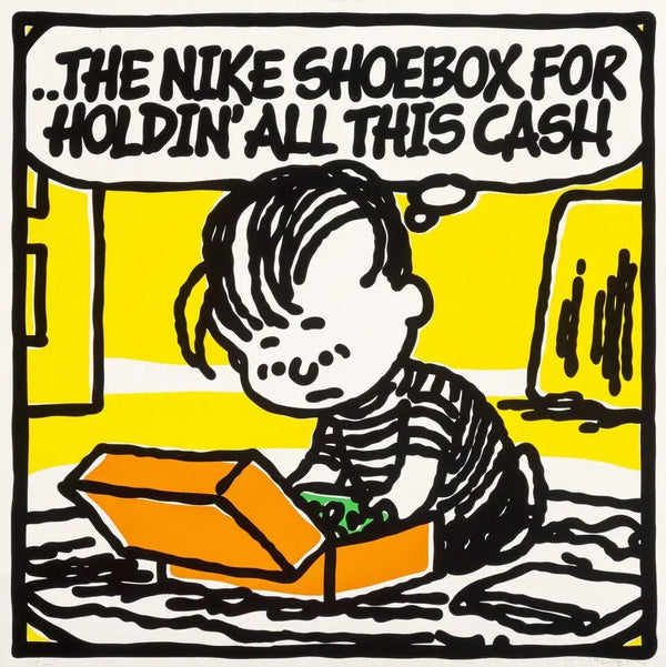 Cashbox - Jay-Z - The Nike Shoebox by Mark Drew — fine art print available at Rowang Gallery