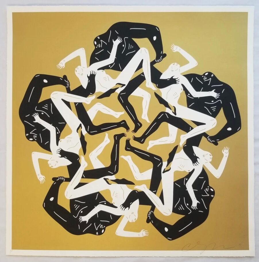 Eclipse (gold) by Cleon Peterson — fine art print available at Rowang Gallery