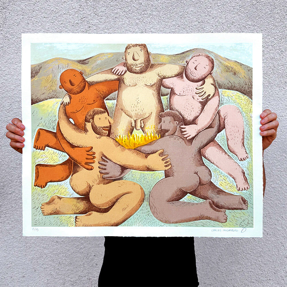 Circulo de Amigos by Carlos Rodriguez — fine art print available at Rowang Gallery