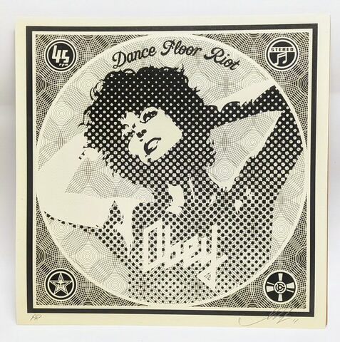 Dance Floor Riot AP by Shepard Fairey — fine art print available at Rowang Gallery