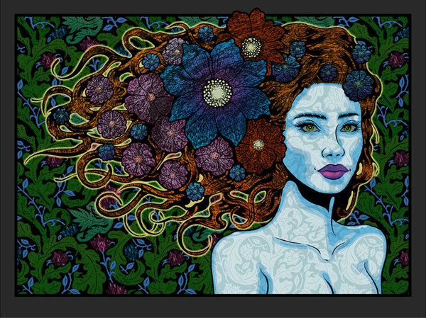 Pythia Black Satin by Chuck Sperry — fine art print available at Rowang Gallery