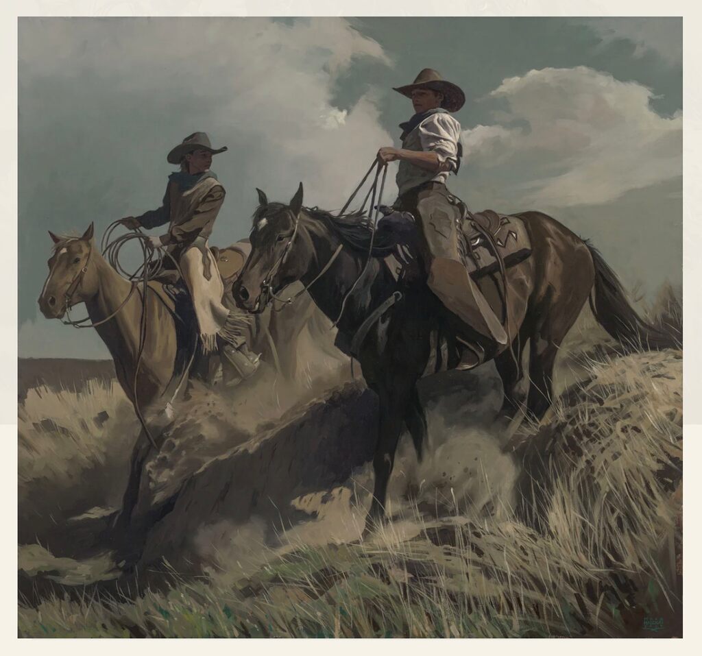 Hell Bent - Canvas by Mark Maggiori — fine art print available at Rowang Gallery