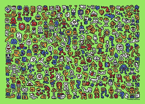 Alien Town by Mr Doodle — fine art print available at Rowang Gallery