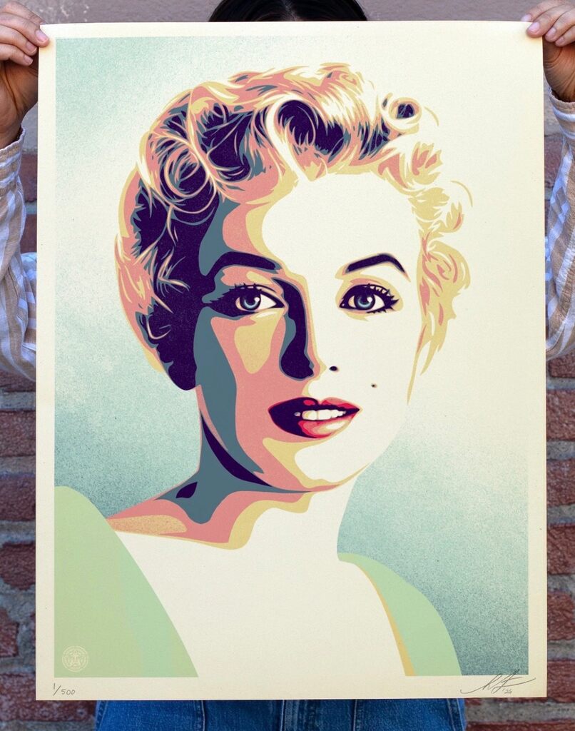 Marilyn - Sunrise by Shepard Fairey — fine art print available at Rowang Gallery