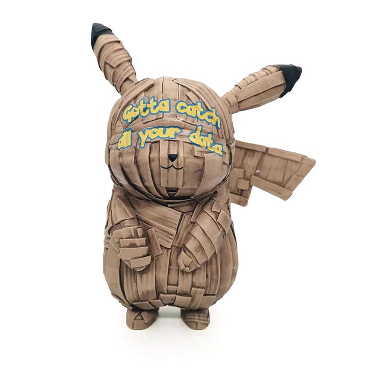Gotta Catch All Your Data by Laurence Vallières — collectible available at Rowang Gallery