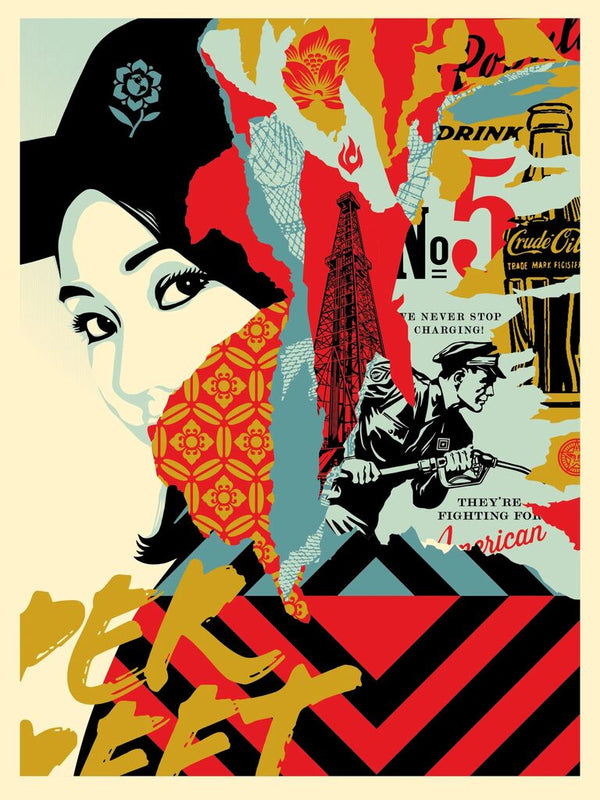 Drink Crude Oil by Shepard Fairey — fine art print available at Rowang Gallery