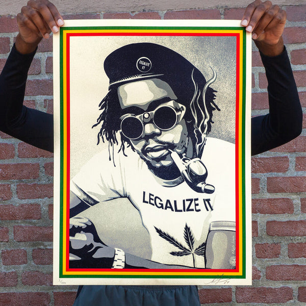 Legalize it - Peter Tosh by Shepard Fairey — fine art print available at Rowang Gallery