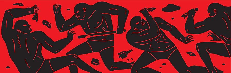 Disappear into Midnight by Cleon Peterson — fine art print available at Rowang Gallery