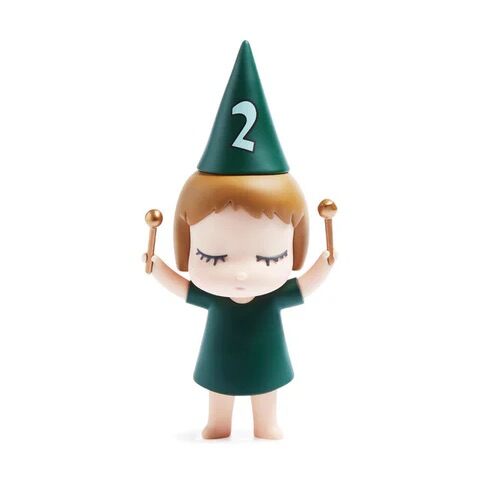 123 Drumming Girls - #2 Green Girl by Yoshitomo Nara — collectible available at Rowang Gallery