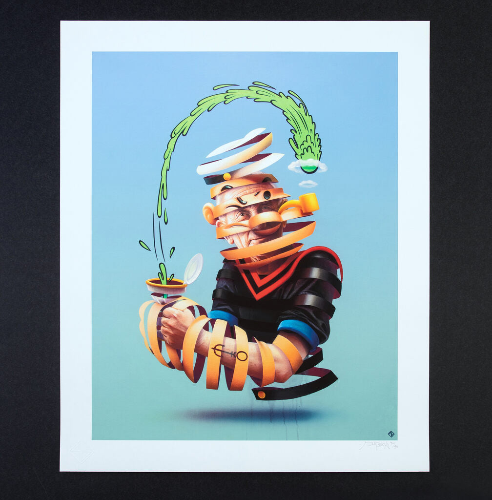 Popeye the Sailor Man by Super A — fine art print available at Rowang Gallery