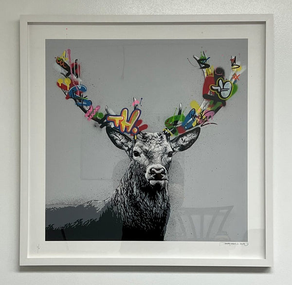 The Stag - Hand Finished by Martin Whatson — fine art print available at Rowang Gallery