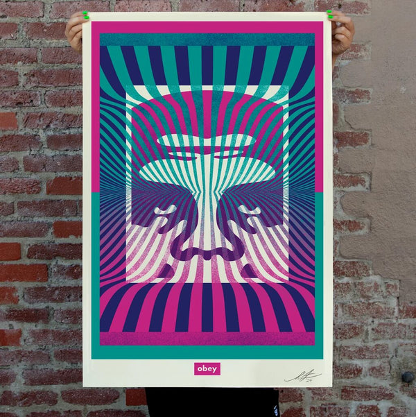 OP Art Icon by Shepard Fairey — fine art print available at Rowang Gallery