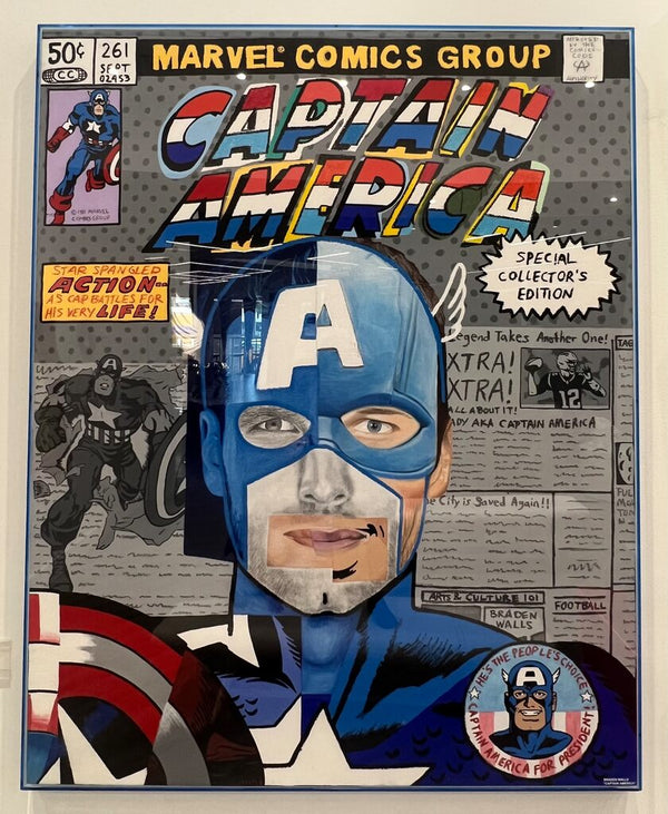 America's Captain by Braden Walls — painting available at Rowang Gallery