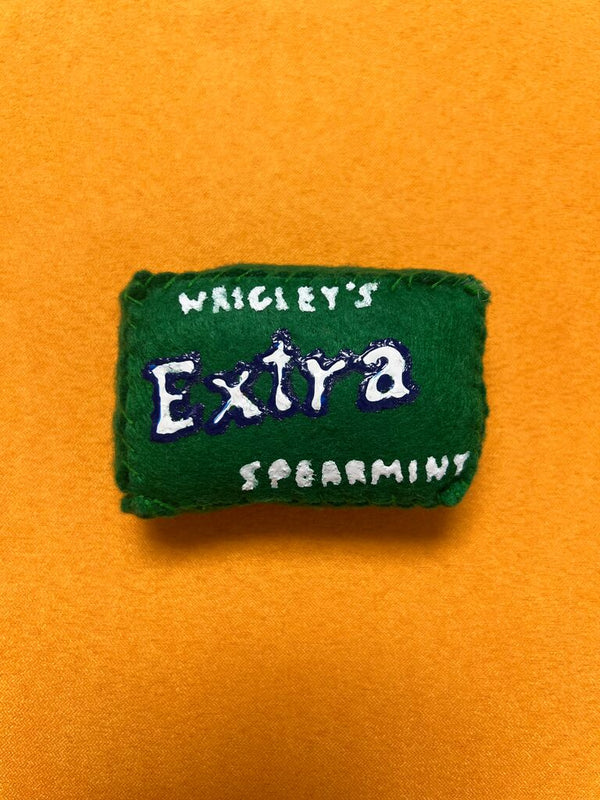 Wrigley's Extra Spearmint Gum by Lucy Sparrow — collectible available at Rowang Gallery
