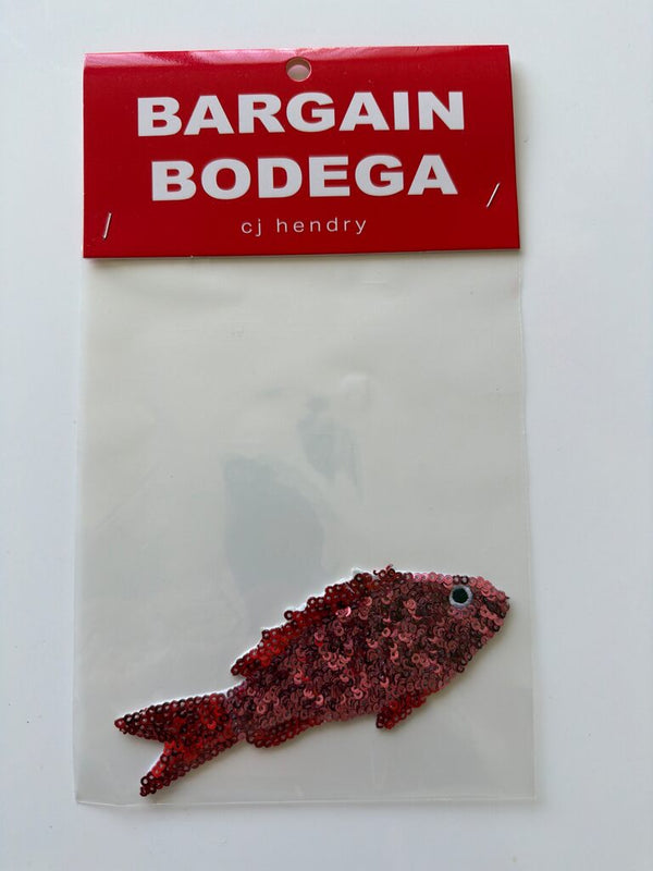 Bargain Bodega Sequin Patch - Swedish Fish by CJ Hendry — collectible available at Rowang Gallery