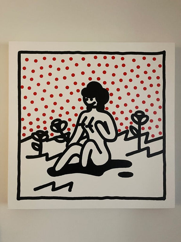 A Red, Red Rose by Yok Joaquin — painting available at Rowang Gallery