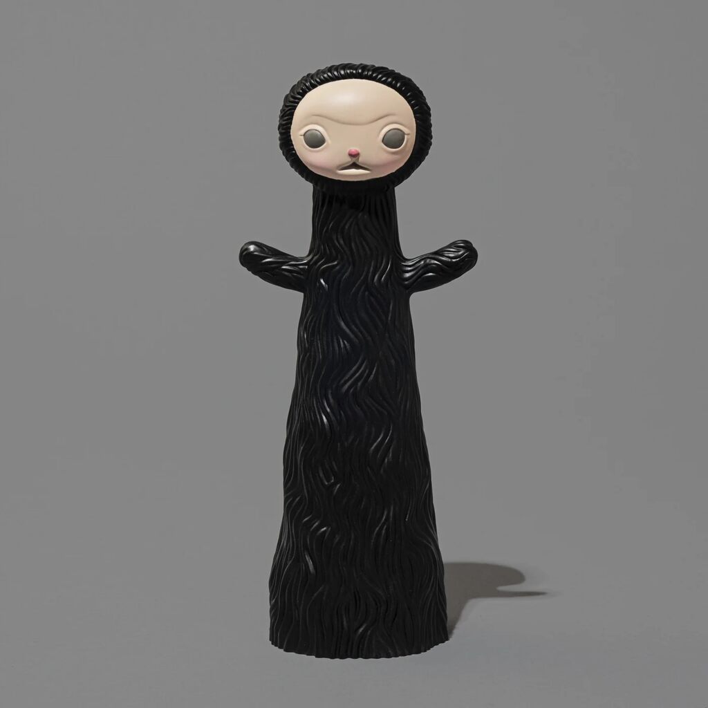 Piccolina Yakalina (Bistre) (Black) by Mark Ryden — sculpture available at Rowang Gallery
