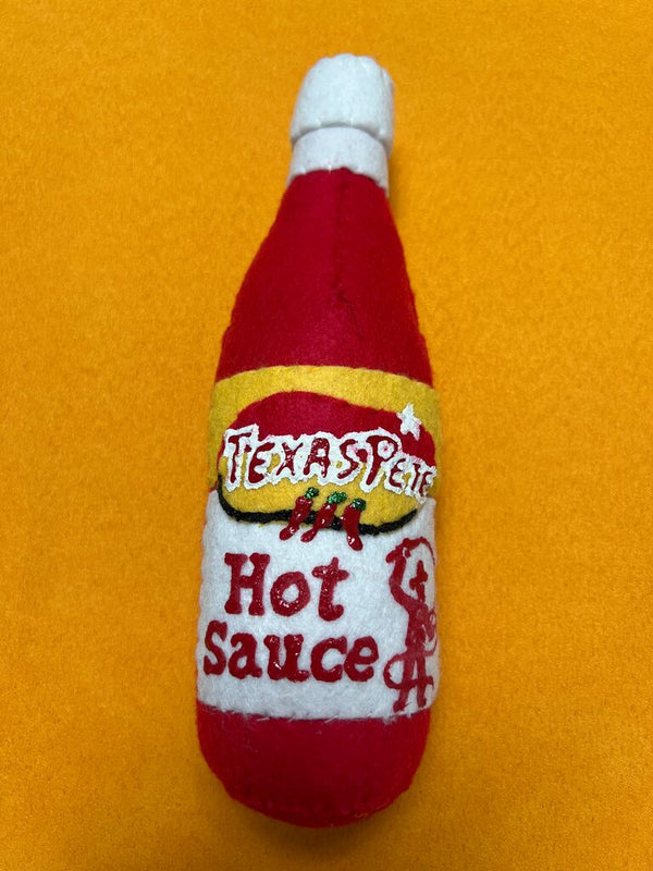 Texas Pete Hot Sauce by Lucy Sparrow — collectible available at Rowang Gallery