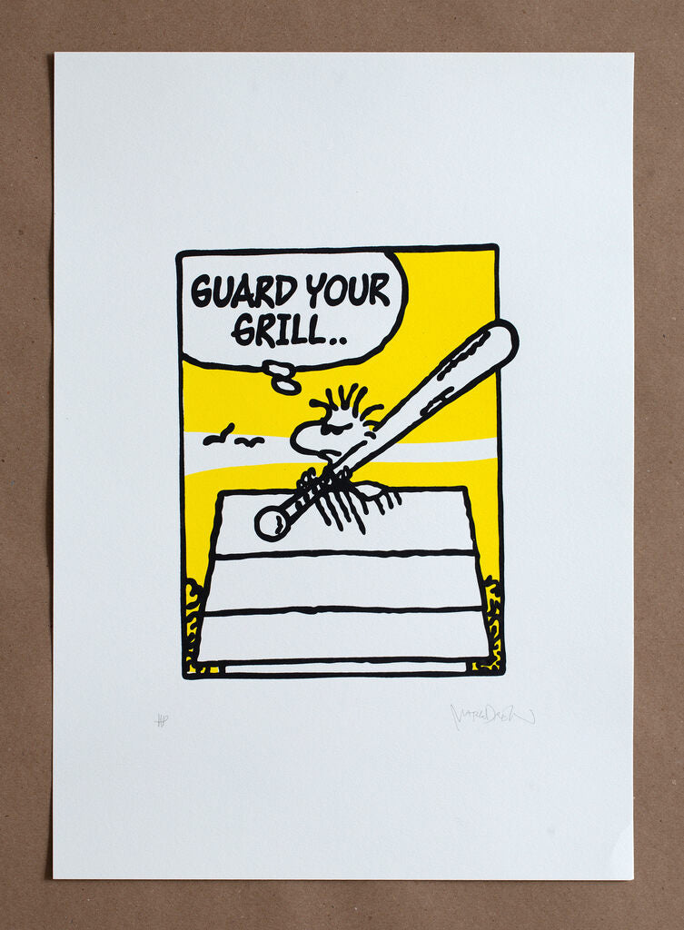 Guard Your Grill (Naughty By Nature) by Mark Drew — fine art print available at Rowang Gallery