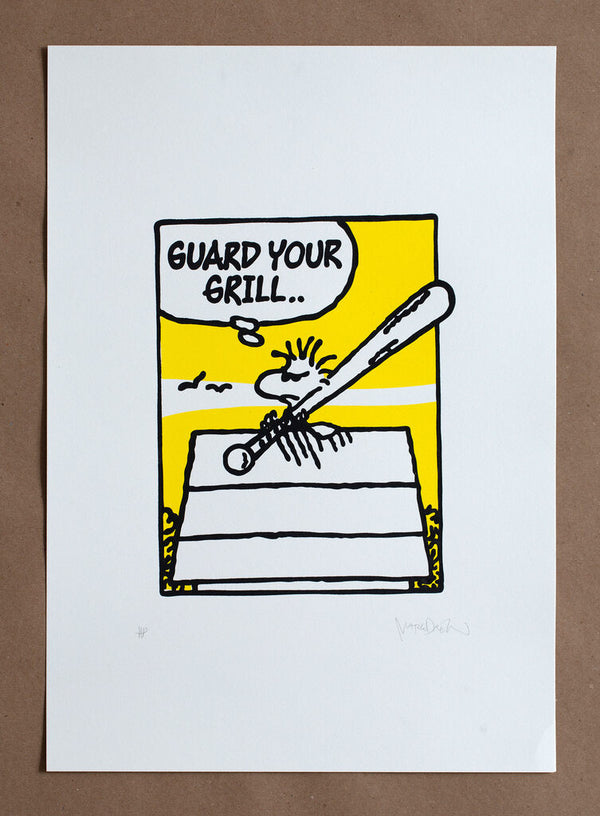 Guard Your Grill (Naughty By Nature) by Mark Drew — fine art print available at Rowang Gallery