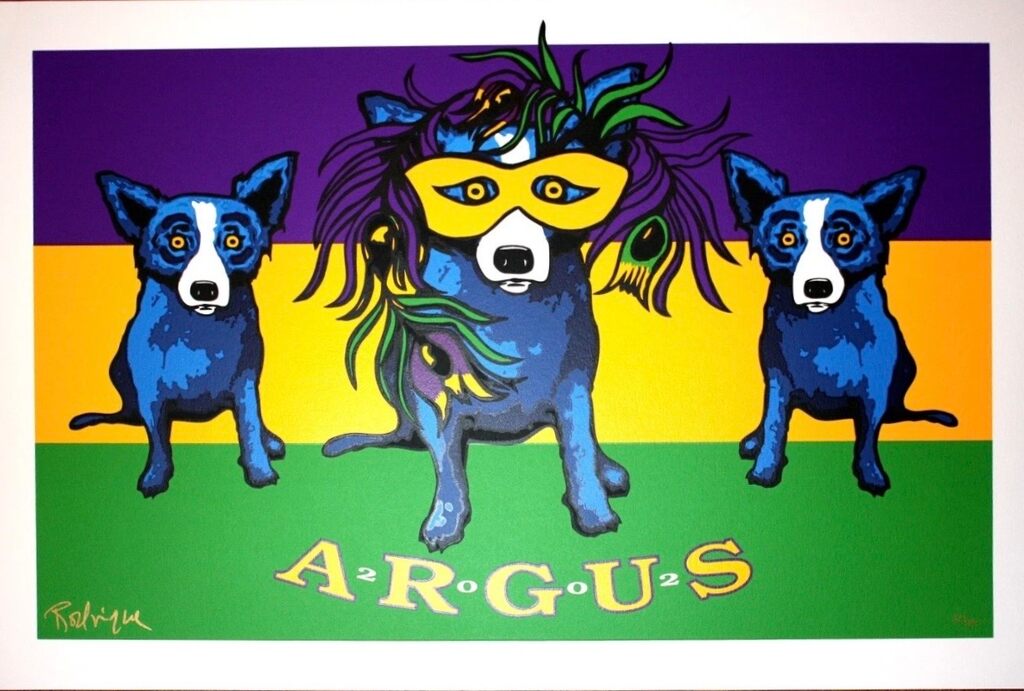 ARGUS by George Rodrigue — fine art print available at Rowang Gallery