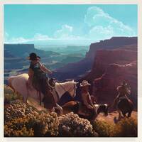 Boys Of The Land - Canvas by Mark Maggiori — fine art print available at Rowang Gallery